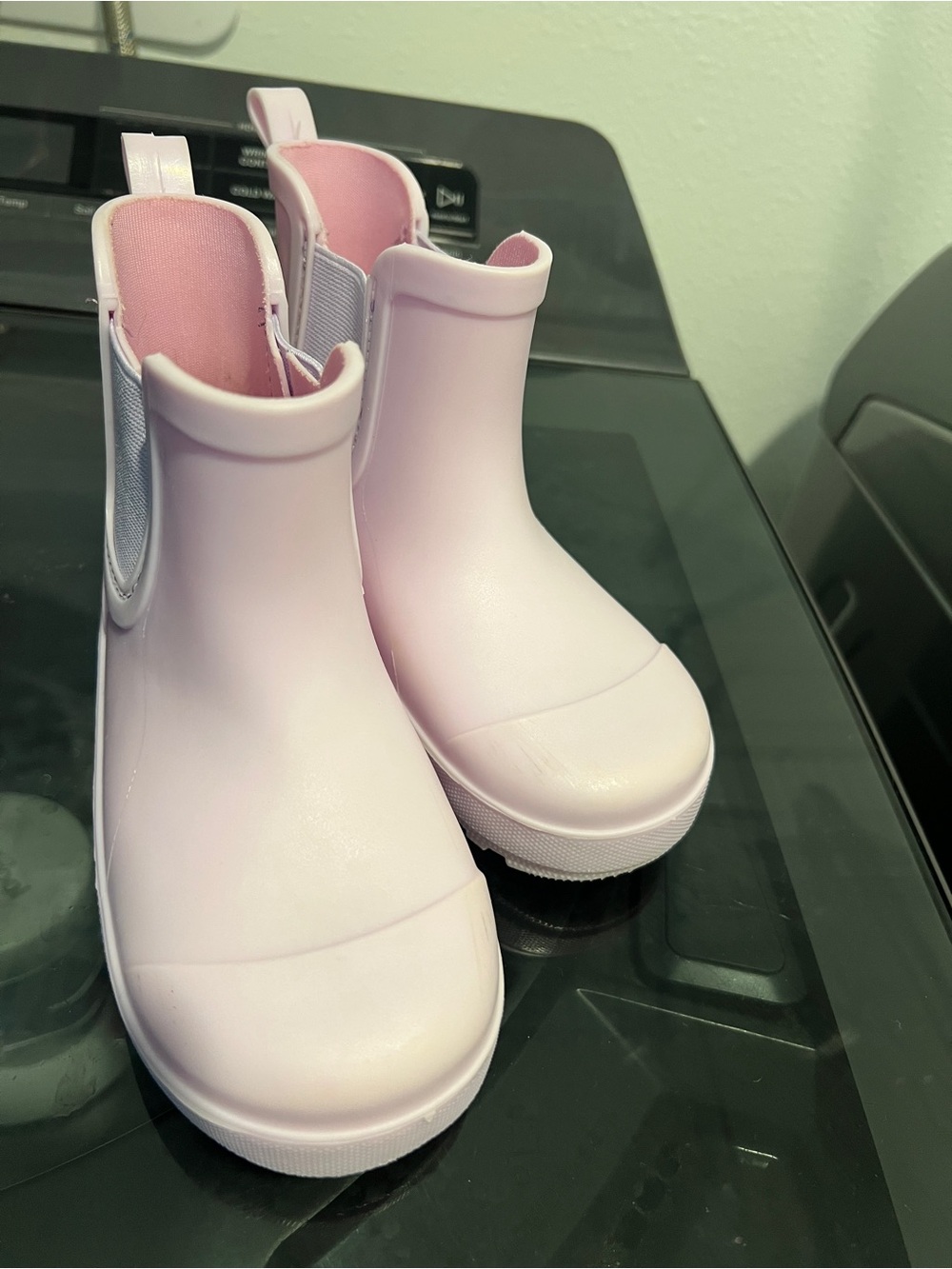 BearPaw Light Pink Kids Chelsea Rain Boots
